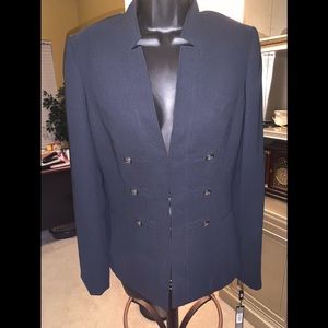 Navy blue top by Tahari size 8